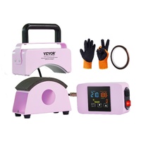 VEVOR Hat Press Machine Mini Hat Heat Press for Caps 5.9x3.15 inch Plate Purple