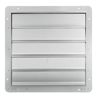 VEVOR Shutter Exhaust Fan, 610 mm High-speed 1400RPM 2892 CFM, Aluminum Wall Mount Attic Fan with AC-motor, Ventilation and Cooling for Greenhouses, G