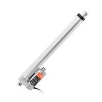 Linear Actuator 12V, 12 Inch High Speed 0.55"/s Linear Actuator, 220lbs/1000N Linear Motion Actuator with Mounting Bracket and IP54 Protection