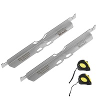 VEVOR Wheel Alignment Tool, 2-Pack Toe Alignment Toe Plates, Stainless Steel Wheel Alignment Tool Plate, Toe Angle Accurate Measurement, Includes 2 Me