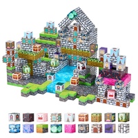 Magnetic Blocks, 100 PCS Cemetery Zombies Set, Magnetic Building Cubes for Kids, STEM Montessori Sensory Toys for Christmas Birthday Gift, Constructio