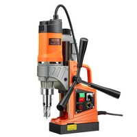 Magnetic Drill, 1450W Motor 2 in Boring Diameter, 2878 lbf Portable Electric Mag Drill Press, with 6 Coring Bits, Variable Speed, Drilling Machine for