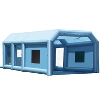 VEVOR Inflatable Paint Booth 26.2x14.8x9.8ft Inflatable Spray Booth 950W+750W