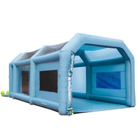 VEVOR Inflatable Paint Booth, 8.5x4.8x3.3m Inflatable Spray Booth, High Powerful 750W+950W Blowers Spray Booth Tent, Car Paint Tent Air Filter System 