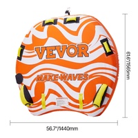 VEVOR Towable Tube for Boating 1-2 Riders Inflatable Boat Tubes and Towables