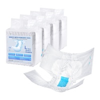 Adult Briefs with Adhesive Tabs Incontinence Briefs for Men Women L Size