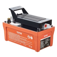 VEVOR Air Hydraulic Pump, 10,000 PSI 1/2 Gal Reservoir, NPT 3/8" Oil Outlet, NPT 1/4" Inlet, 6.6 ft Pipe, Foot Actuated Hydraulic Pump Air Treadle for