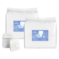 Disposable Male Dog Diapers, Super Absorbent Male Dog Wraps, 360 ° Leak-Proof Belly Bands with Wetness Indicator for Doggies in Heat, Training, Incont