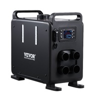8KW Diesel Heater, 12V/24V All in One Diesel Air Heater, Bluetooth APP Control, Remote Control and Display Screen, CO Alarm, Fast Heating Vertical Por