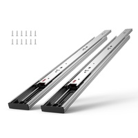 10 Pairs of 558.8mm Drawer Slides Side Mount Rails, Heavy Duty Full Extension Steel Track, Soft-Close Noiseless Guide Glides Cabinet Kitchen Runners w