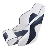 Captain Bucket Seat Boat Seat, Flip Up Boat Seat, with Thickened Sponge Padding, Flip-up Bolster Boat Captain Chair for Fishing Boat, Sightseeing Boat