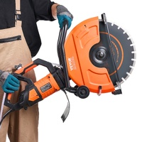 Electric Concrete Saw, 16 in, 2800 W 15 A Motor Circular Saw Cutter with Max. 6 in Adjustable Cutting Depth, Wet Disk Saw Cutter Includes Water Line, 