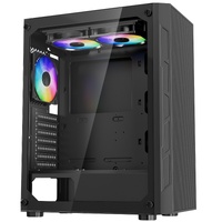 Mid-Tower ATX PC Gaming Case Computer Case Box with 3 x 120 mm ARGB Fans