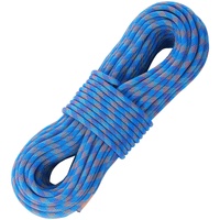 VEVOR 10.2mm Dynamic Climbing Rope, 70M(230ft) Outdoor Rock Climbing Rope 25KN Breaking Tension, Stretchable Fiber Rope with Steel Snap Hooks for Esca