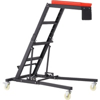 VEVOR Automotive Topside Creeper, Engine Creeper 42.5"-64.8", 181.44KGS Capacity High Top Creeper, 4 Swivel Caster Wheels, Padded Deck,  Creeper for H