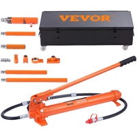 20 Ton Porta Power Kit, Portable Hydraulic Jack with 4.6 ft/1.4 m Oil Hose, Car Frame Repair Tool with Storage Case for Automotive, Heavy Equipment, M
