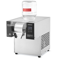 Commercial Snowflake Ice Machine, 375LBS/24H Snowflake Ice Maker, Stainless Steel Ice Shaver Machine, Electric Snow Cone Maker, Air Cooling System for