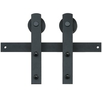 VEVOR 8FT Sliding Barn Door Hardware Closet Track Kit for Single Door I Hanger