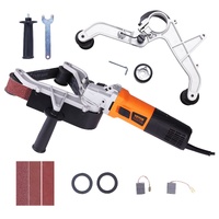 VEVOR Pipe Tube Polisher Sander, 1300W Pipe Belt Sander with 6 Variable Speeds 1100-3200rpm, Professional Belt Sander Grinding Machine with 3PCS Sandi