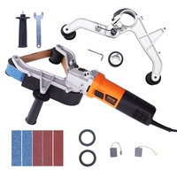 VEVOR Pipe Tube Polisher Sander, 1300W Pipe Belt Sander with 6 Variable Speeds 1100-3200rpm, Professional Belt Sander Grinding Machine with 50PCS Sand