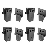 Deer Blind Brackets, Outdoor 3.6x3.6 Platform Bracket, Fit 3.5x3.5 In / 88.9x88.9 mm Lumber, 2204lbs/1000kg Capacity Steel Elevator Brackets for Deer 