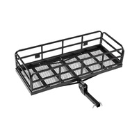 60" x 24" x 14", Hitch Cargo Carrier, 500 lbs Capacity Hitch Cargo Carrier with Anti-Rattle Hitch Stabilizer, Folding Hitch Mount Cargo Carrier with P