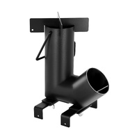 Camping Rocket Stove, Wood Burning Portable Rocket Stove with Carrying Bag for Backpacking, Carbon Steel, Burn Wood, Twigs or Sticks for Outdoor Cooki