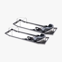 Concrete Knee Boards Stainless Steel, 30'' x 8'' Concrete Sliders, Knee Boards For Concrete, Concrete Knee Pads Moving Sliders, with Knee Pads & Board