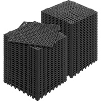 VEVOR Modular Interlocking Cushion, 55 Pack 30 x 30 cm Splicing Drainage Mats, PVC Interlocking Drainage Floor Tiles, Non-Slip Drainage Holes for Rest