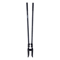 VEVOR Post Hole Digger, Heavy Duty Post Hole Digger with Fiberglass Handle, Manual Hole Digger with Scale Markings and Metal Blade, Post Hole Digger T