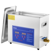 Vevor Brand New 6 Liter Stainless Steel Digital Ultrasonic Cleaner w/ Bracket & Drainage System