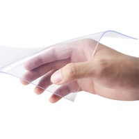 VEVOR Strip Curtain, 150' Length x 8" Width x 0.08" Thickness, Clear PVC Smooth Curtain Strip Door Bulk Roll, Plastic Door Strips for Doorways of Supe