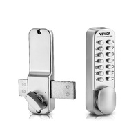 VEVOR Mechanical Keyless Entry Door Lock, 14 Key Mechanical Door Lock, Mechanical Keypad Door Lock with Adjustable Thumb Knob, Single-Side Zinc Alloy 