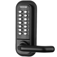 VEVOR Mechanical Keyless Entry Door Lock, 14 Digit Keypad, Water-proof Zinc Alloy, Double-sided Embedded Outdoor Gate Door Locks Set with Keypad and H