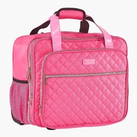 Rolling Laptop Bag, Fits Up to 17.3 Inch Laptop, Wheeled Briefcase, Roller Computer Tote Bag with 2 Fixed Wheels & Telescoping Handle, Laptop Case for