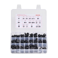 280 Pcs Bolts and Nuts Assortment Kit, Metric Machine Screws and Flat Washers, Alloy Steel M6/M8/M10 Multiple Size, for Furniture / Equipment Assembly
