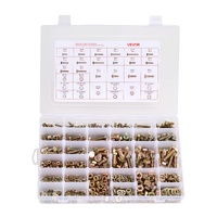 906 Pcs Bolts and Nuts Assortment Kit, Metric Machine Screws and Flat Washers, Alloy Steel M4/M5/M6/M8 Multiple Size, for Equipment Assembly, Vehicle 
