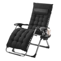 Zero Gravity Chair, 26 inch Zero Gravity Recliner Lounge Chair for Indoor and Outdoor, Adjustable Anti Gravity Chair with Cushion, Headrest, Footrest,