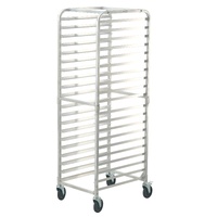 VEVOR Bun Pan Rack, 20-Tier Commercial Bakery Racks with Brake Wheels, Aluminum Racking Trolley Storage for Half & Full Sheet, Speed Rack For Kitchen 