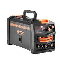 VEVOR MIG Welder, 130A Synergic Mig Welding Machine, 2-in-1 Gas MIG/Gasless Flux Core MIG Multi-Process Welder Machine, Portable Mig Welder with IGBT 