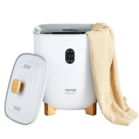 VEVOR 25L Towel Warmer Bucket with LED Screen Bottom Heating Columns Timer White