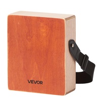 Cajon Box Drum, with Internal Guitar Strings, Lightweight Wooden Percussion Box, Portable Birch Wood Drum with Travel Bag, Adjustable Strap, for Begin