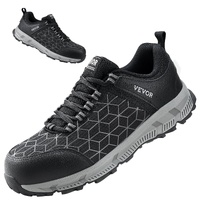 VEVOR Steel Toe Shoes for Men US Size 11 Wide Athletic Work Shoe Sneakers Black