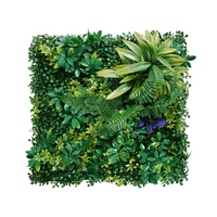 VEVOR Artificial Grass Wall Panels, 8 PCS 20 x 20 inch, 3D Combination Greenery Boxwood  Panel for Indoor Outdoor Green Decor & Ivy Fence Covering, Pr
