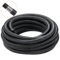 VEVOR 6AN Fuel Line Kit, 6.1 m Fuel Hose Kit, 0.86 cm Nylon Stainless Steel Braided Fuel Line Oil/Gas/Diesel Hose End Fitting Kit, with 12 PCS Swivel 