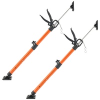 Cabinet Jack Support Pole, 2-Pack, 54-155 cm Steel Telescopic Quick Support Rod, Adjustable 3rd Hand System up to 70 kg Capacity for Installing Cabine