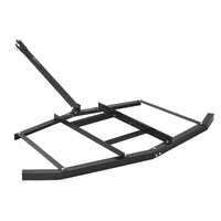 Drag Harrow, 66" Width Tow Behind Drag Harrow, Q235 Steel Driveway Grader with Adjustable Bars & Pin Hitch, Support up to 50 lbs, Tractor Driveway Har
