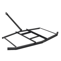 Drag Harrow, 74" Width Tow Behind Drag Harrow, Q235 Steel Driveway Grader with Adjustable Bars & Pin Hitch, Support up to 50 lbs, Tractor Driveway Har