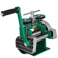 VEVOR Combination Rolling Mill Machine Roller Width: 120 mm, Roller Diameter: 55 mm Rolling Mill Jewellery 85mm Roller Width Flat Rolling Manual Jewel