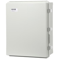 VEVOR Outdoor Electrical Junction Box, 530 x 430 x 200 mm, ABS Plastic Electrical Enclosure Box with Hinged Cover Stainless Steel Latch, IP67 Dustproo